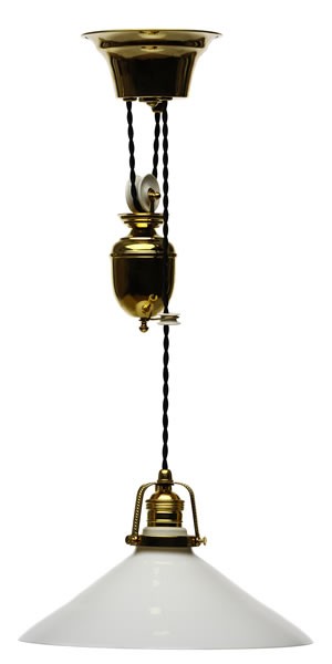 Deckenlampe Opalglas