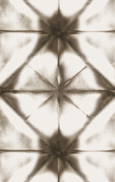 REBEL WALLS Tapete Tie Dye Kaleidoscope brown