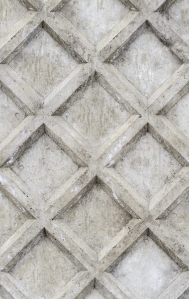 Rebel Walls Tapete Small Concrete Trellis Harsh Grey