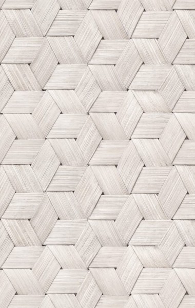 REBEL WALLS Tapete Small Birch Bark Braids Snow White