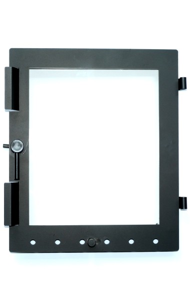 Glastür für runden historischen schwedischen Kachelofen 