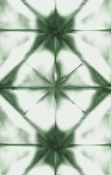 REBEL WALLS Tapete Tie Dye Kaleidoscope green