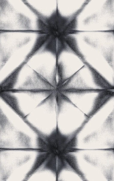 REBEL WALLS Tapete Tie Dye Kaleidoscope dark blue