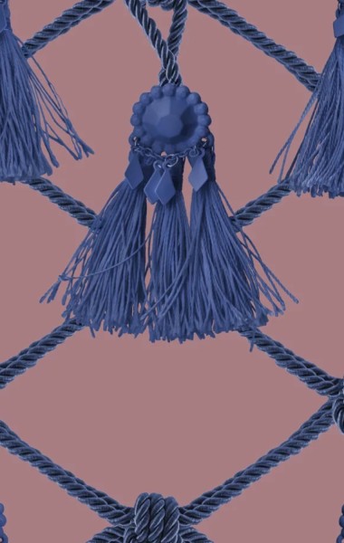 REBEL WALLS Tapete Tassels, Pink Delight