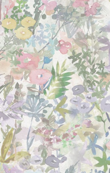 Rebel Walls Tapete Poppy Meadow Pastel
